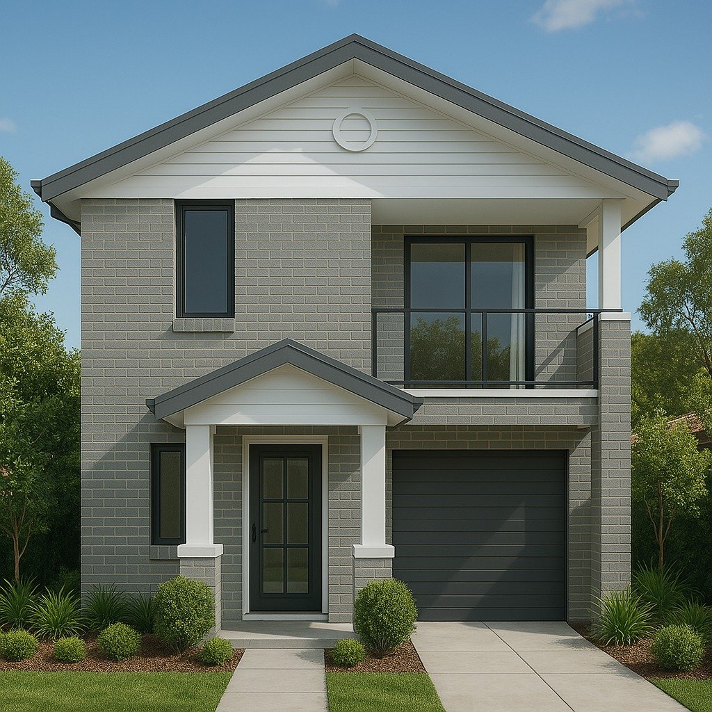 Contemporary Dezire Homes facade